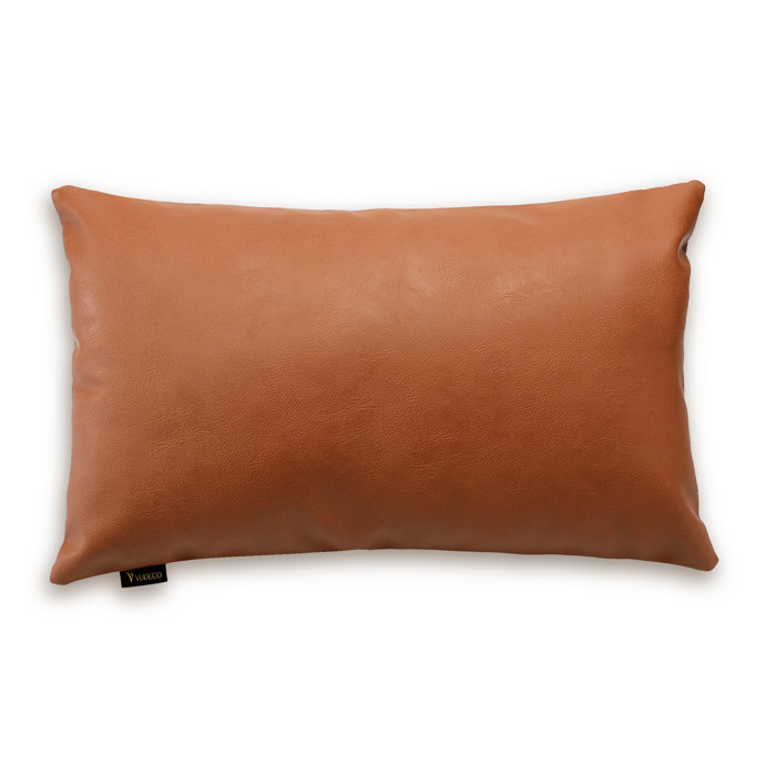 VUDECO Leather Pillow Cover & Reviews Wayfair
